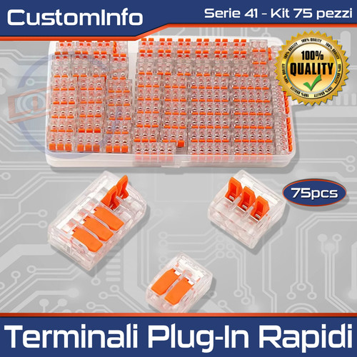 75x connettori rapidi leva - a,