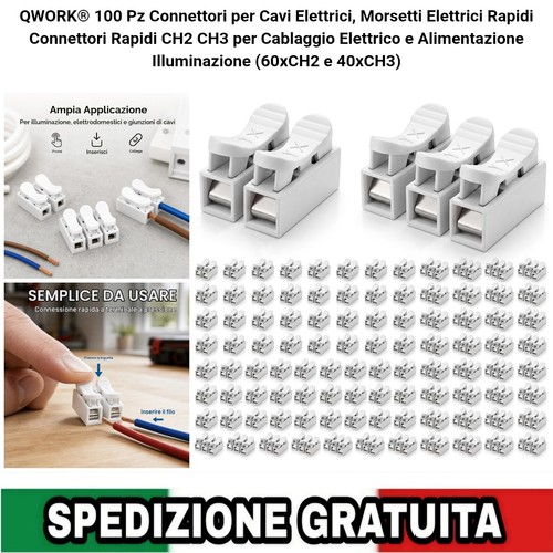 100 connettori cavi - 100,
